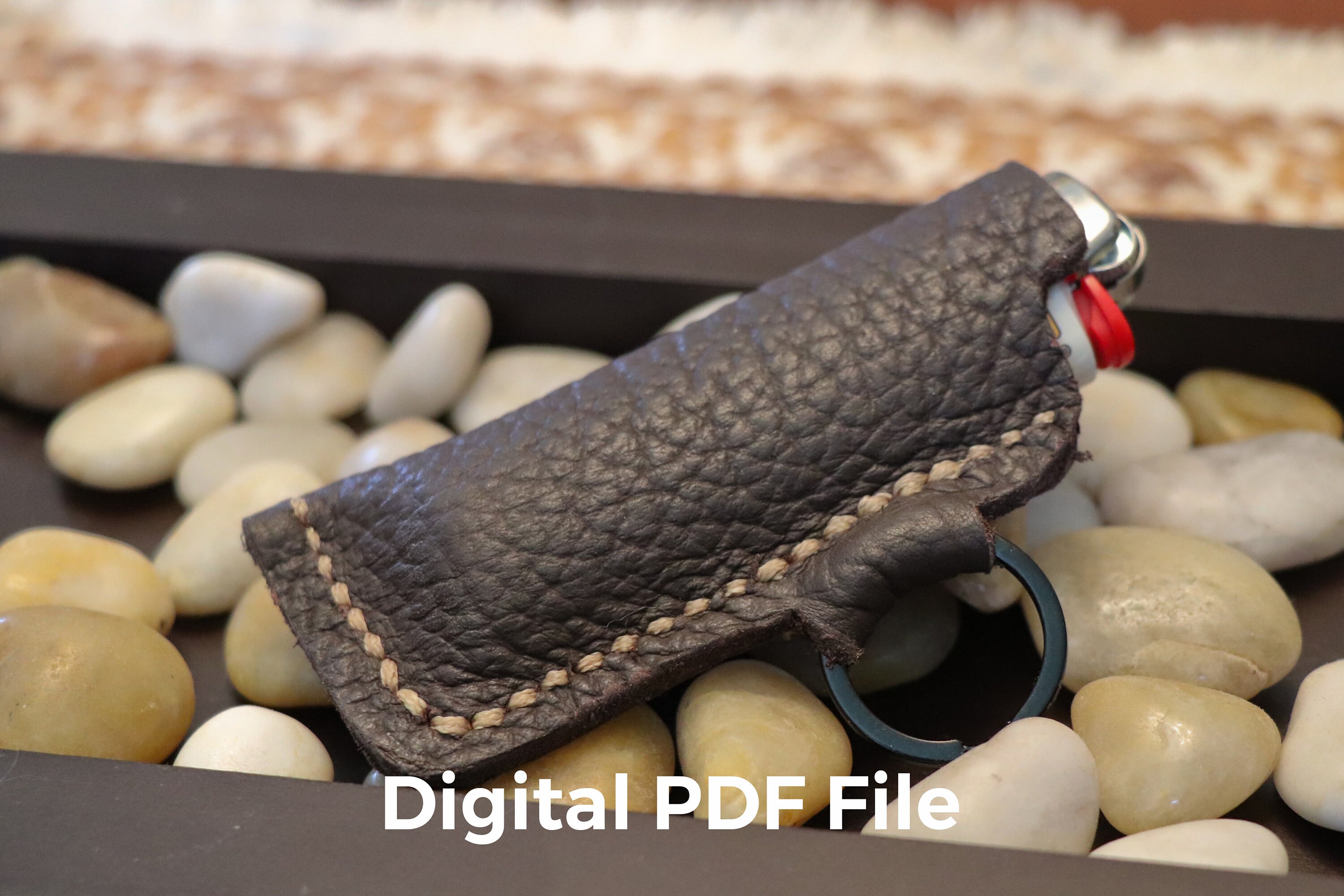Leather Lighter Case with Key Ring Digital PDF Pattern Etsy