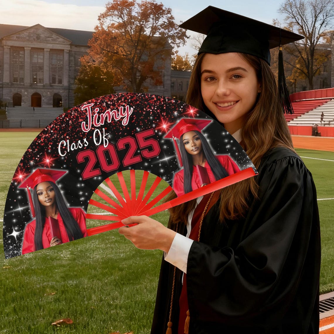 Graduation Clacking Fan Custom Graduation Clack Fan With Photo/text : Personalized School ...