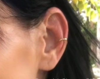 14k gold ear cuff, solid gold ear cuff,  non pierced earring, ear cuff, gold cuffs, ear cartilage cuff, gold 14k ear cuff, 14k gold earrings