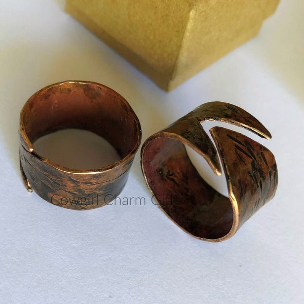 Men's ring, Men's copper ring, men's copper gifts, copper rings, adjustable men's ring, Copper jewelry men, rings for men