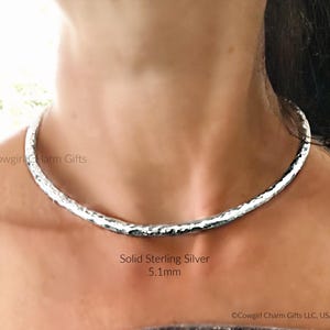 Sterling Silver choker, boho choker necklace, choker, Sterling silver collar necklace, chunky silver choker