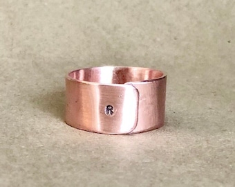 Men’s copper ring, Men's copper jewelry, men's copper gifts, Personalized ring, Copper, men's rings, men's adjustable rings