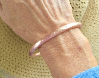 Copper bracelet, copper bangle bracelet, copper arthritis bracelet, copper jewelry, hammered copper bracelet