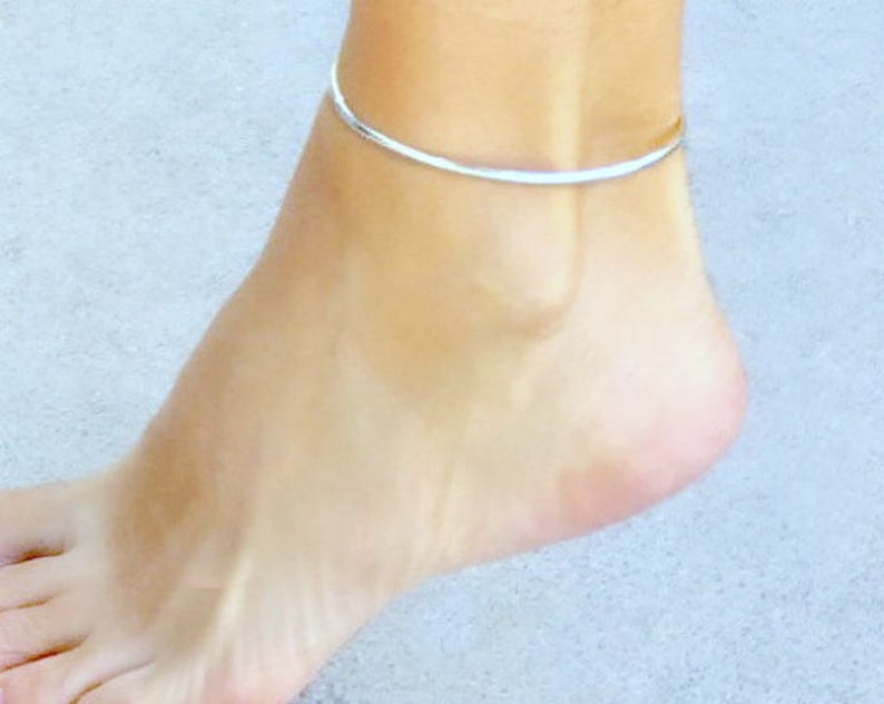 summer beach anklet summer jewelry Anklet silver silver anklet sterling silver anklet ankle bracelet silver