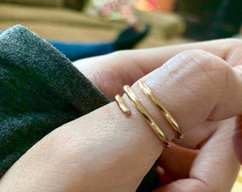 Goldringe für Frauen, Gold Boho Ringe, Goldringe, Ringe für Frauen, Gold Daumenringe, Damenringe