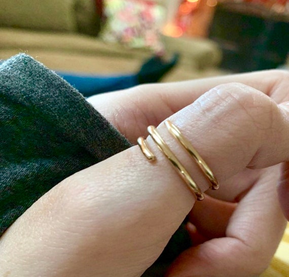 gold boho rings