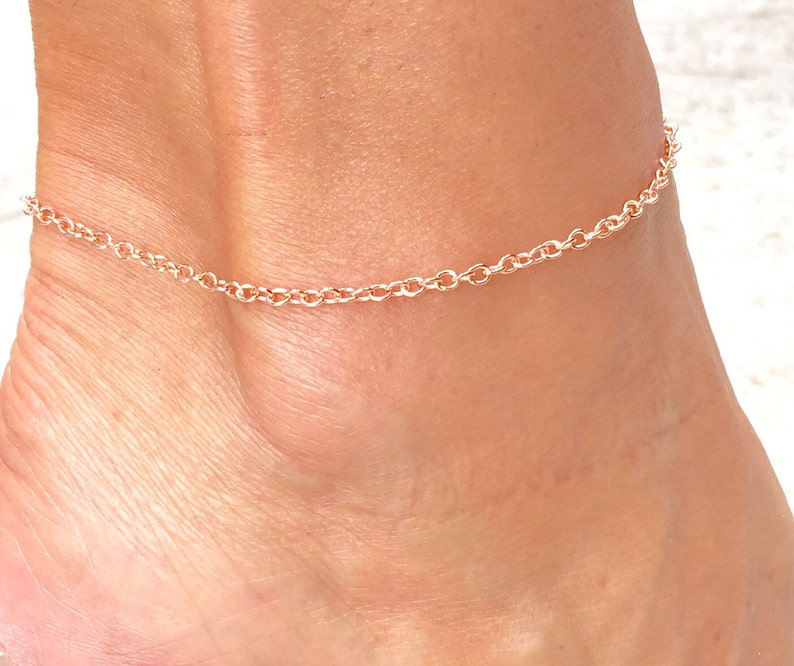 Anklet Copper Ankle Bracelet Copper Anklet Etsy