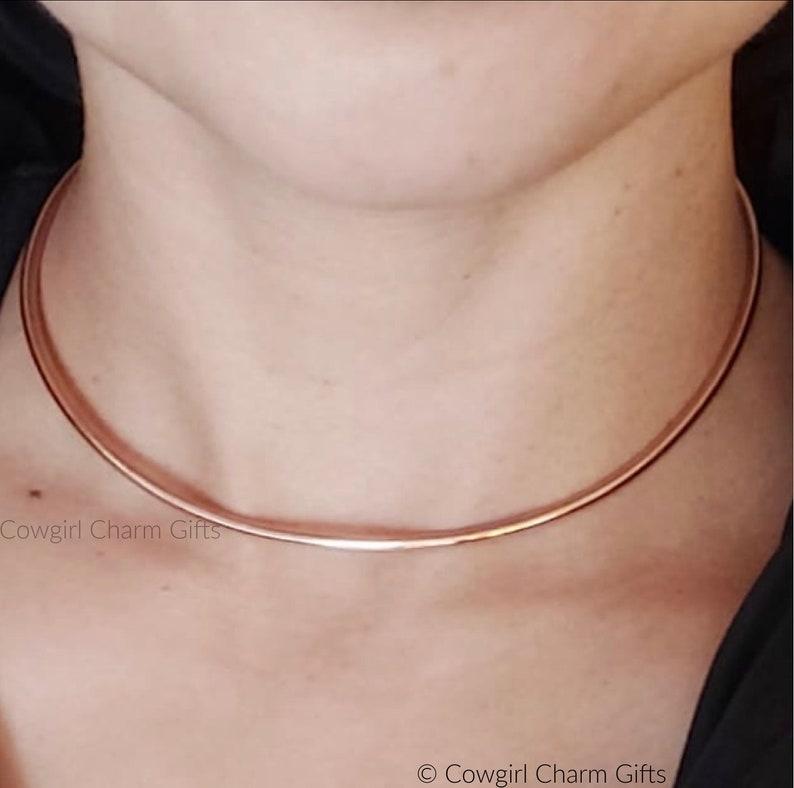 Boho choker, choker, copper, choker, gold collar necklace, choker necklace, copper jewelry, gold choker, copper necklace image 1