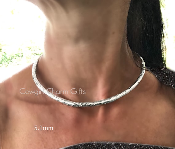 Etsy silver choker best sale