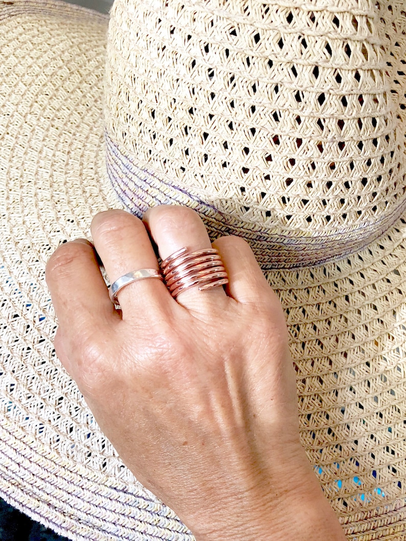 Spiral Copper Ring Copper Rings for Women Copper Ring - Etsy