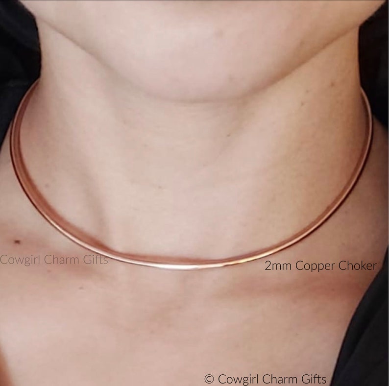 Boho choker, choker, copper, choker, gold collar necklace, choker necklace, copper jewelry, gold choker, copper necklace image 3