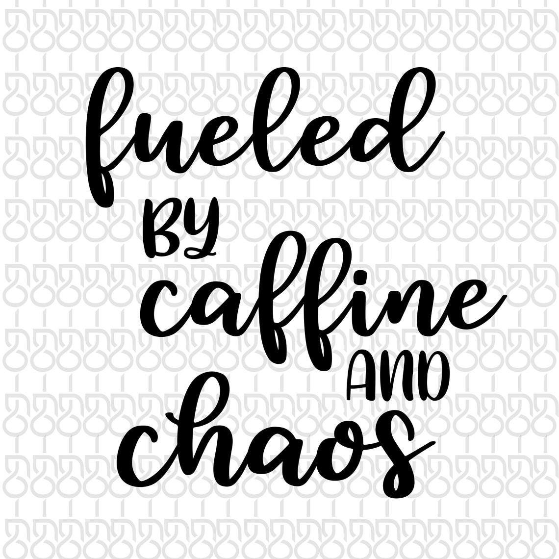 Fueled by Caffeine and Chaos Wine Glass SVG Coffee Lover Svg - Etsy
