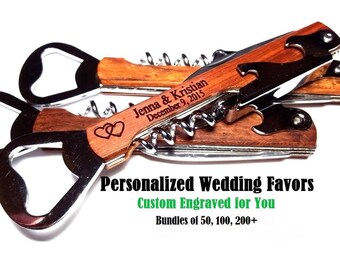 Bulk Wedding Favors, Bottle Opener Favors, Guest Wedding Favors, Rustic Wedding Favors, Farmhouse Wedding Favors 50 100 200 Corkscrew Favors