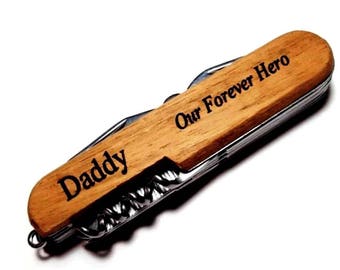 Daddy Pocket Knife Engraved Pocket Knife for Father Personalized Dad Christmas Present Stocking Stuffer Birthday Groomsmen Gift Fathers Day