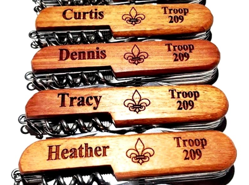 Girl Scout Boy Scout Pocket Knife Custom Personalized Pocket Etsy
