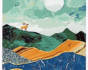 Landschaft Abstrakt Landschaft Abstrakt Acrylmalerei Malerei
