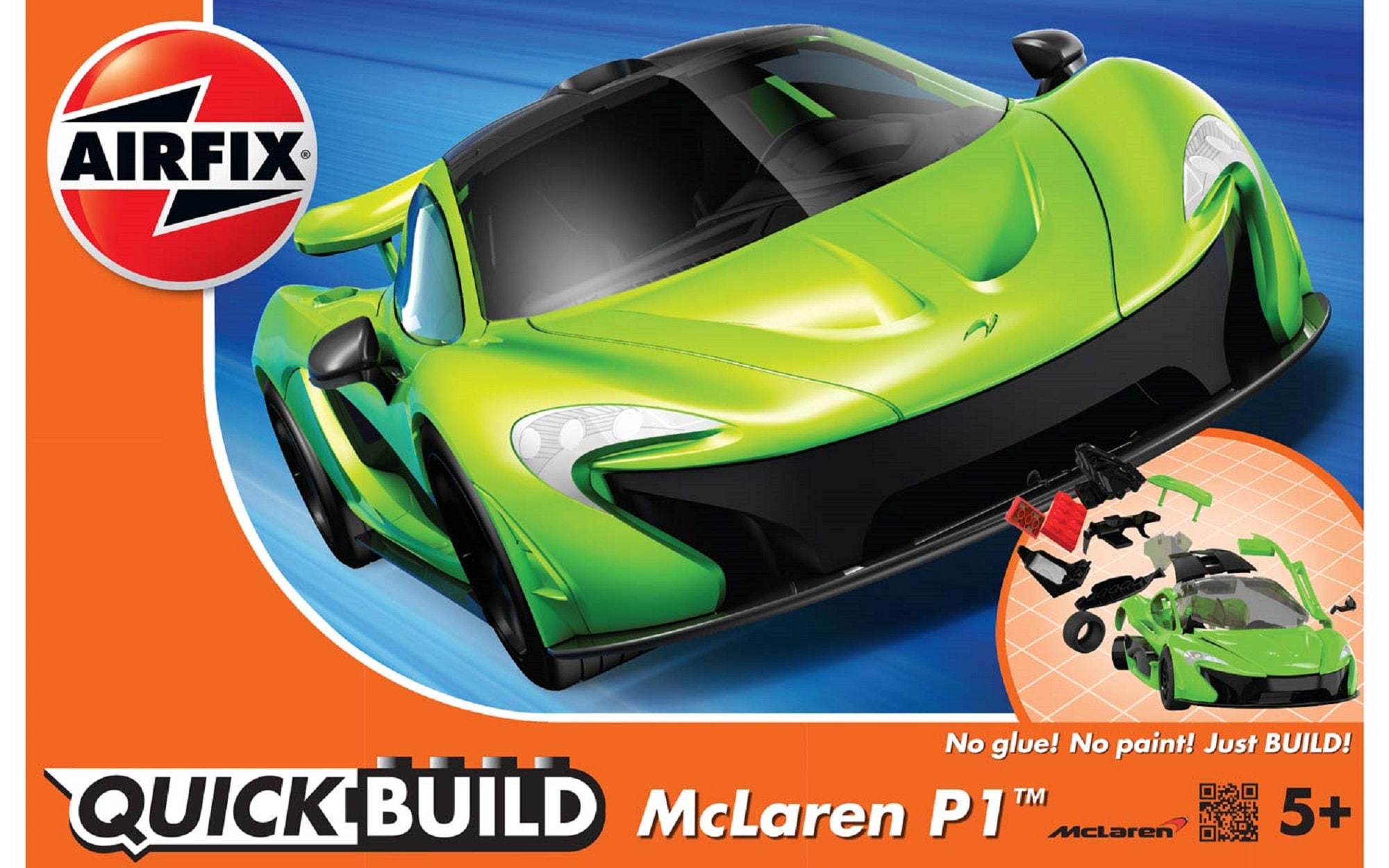 Mclaren P1 Plastic Model Car Kit AIRFIX QUICK BUILD Lego-like Kids