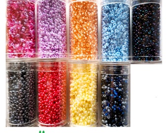 Gutermann Rocailles Glass Seed Beads 9/0, Packs of 27g