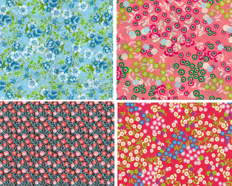 FLOWER PRINT Decoupage Paper Sheets, Brand New Decopatch Decorative Tissue Papers image 1