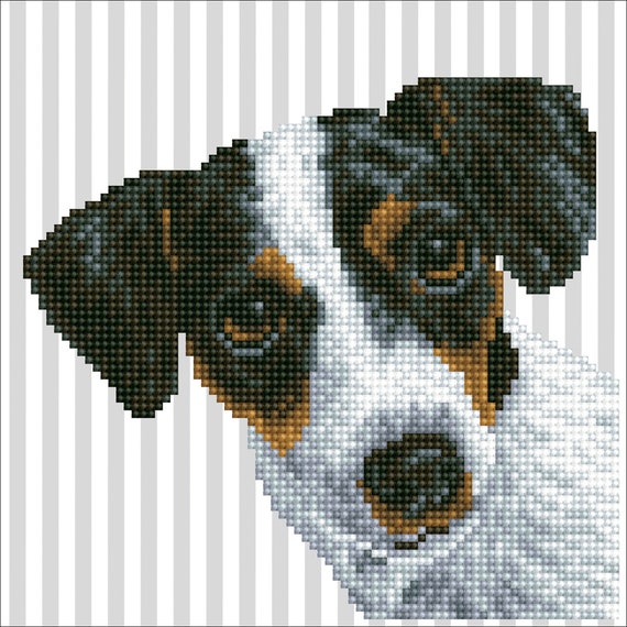 AIDEMEI Pittura Diamante Pieno 5D Fai da Te Jack Russell Terrier Mosaico Diamante Ricamo Cane Decorazione Pittura Ll Giro 30X40Cm