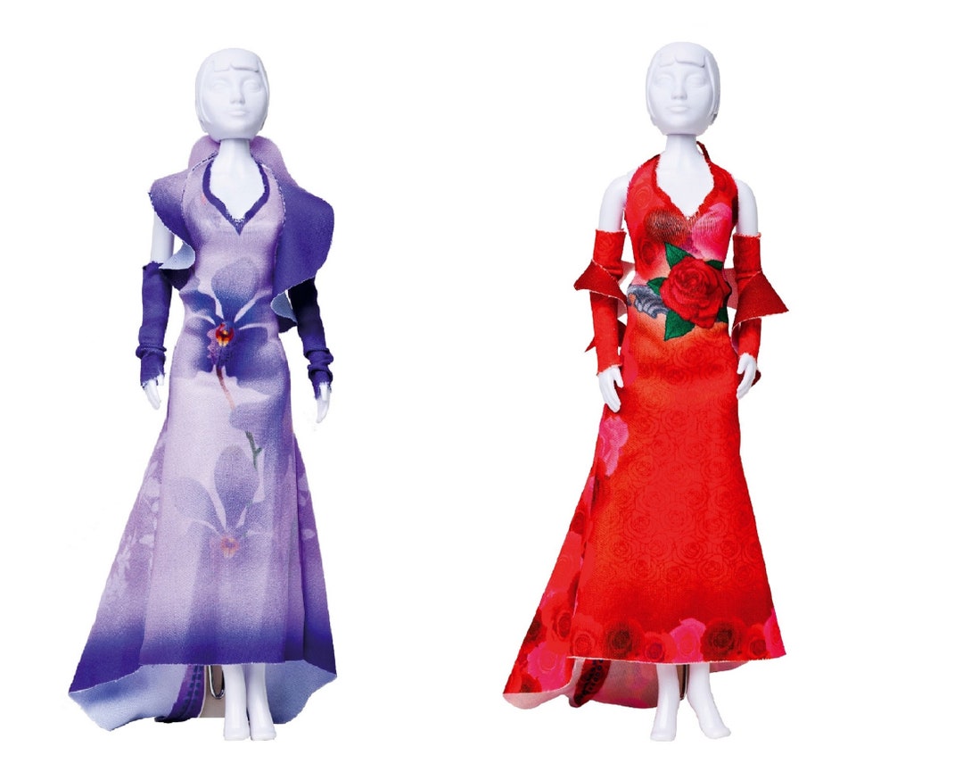 Barbie Doll DRESS SEWING KIT Pattern Fashion Dolls Clothes Ball Gown Wedding Party Dress Craft