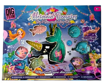 Children's JEWELLERY KIT Mermaid Treasures, Craft Kit for Age 8+