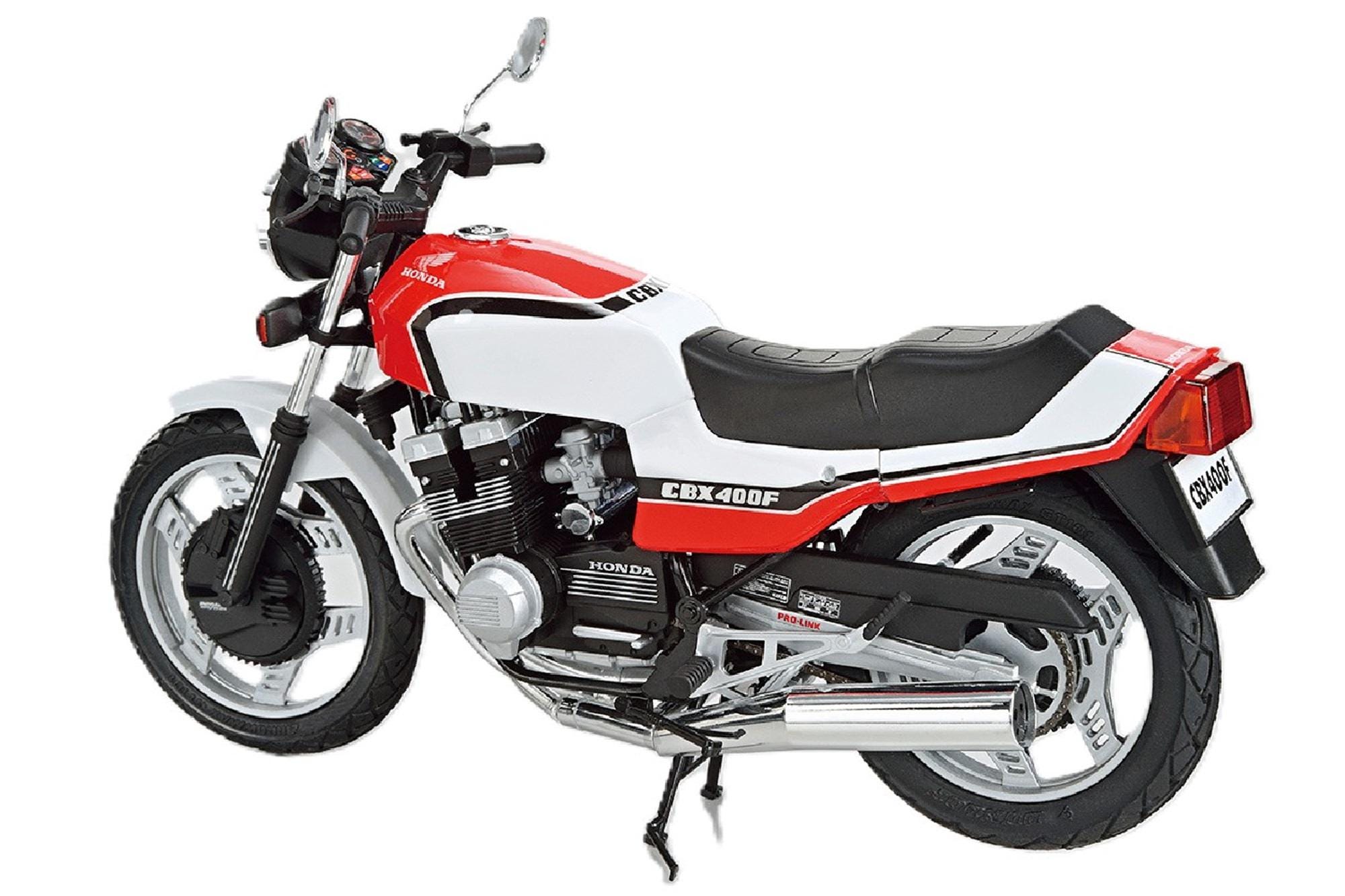 CBX400F NC07 '81 1/48モデルキット CBX400F NC07 '81 プラモデル カスタムパーツ付属 - メルカリ