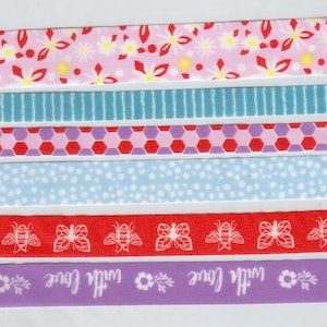 Self Adhesive WASHI TAPE x 6 Decorative Ribbon Border Embellishment Cardmaking Scrapbooking Decor