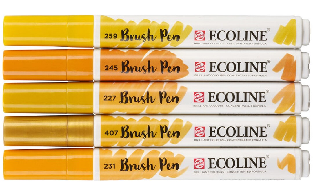 ECOLINE Talens 10 brush pens. : Arts, Crafts & Sewing 