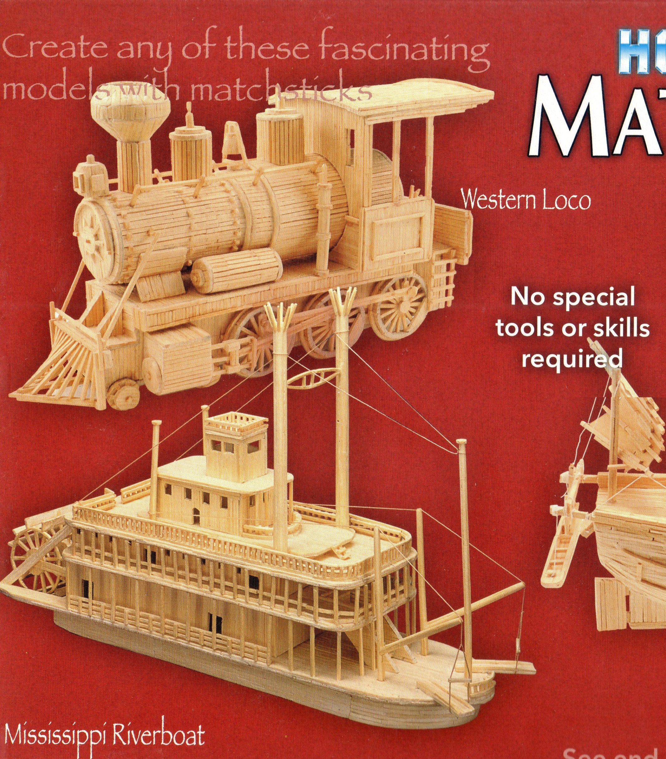 Matchmaker NEW WESTERN LOCO matchstick model Train construction kit 