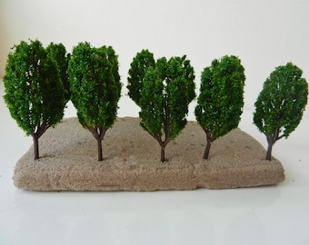 20 Model Fir Trees 6 cm Dark Green G6 Scenery for N Z HO Scale Railway Landscape MODEL TRAIN Accessory