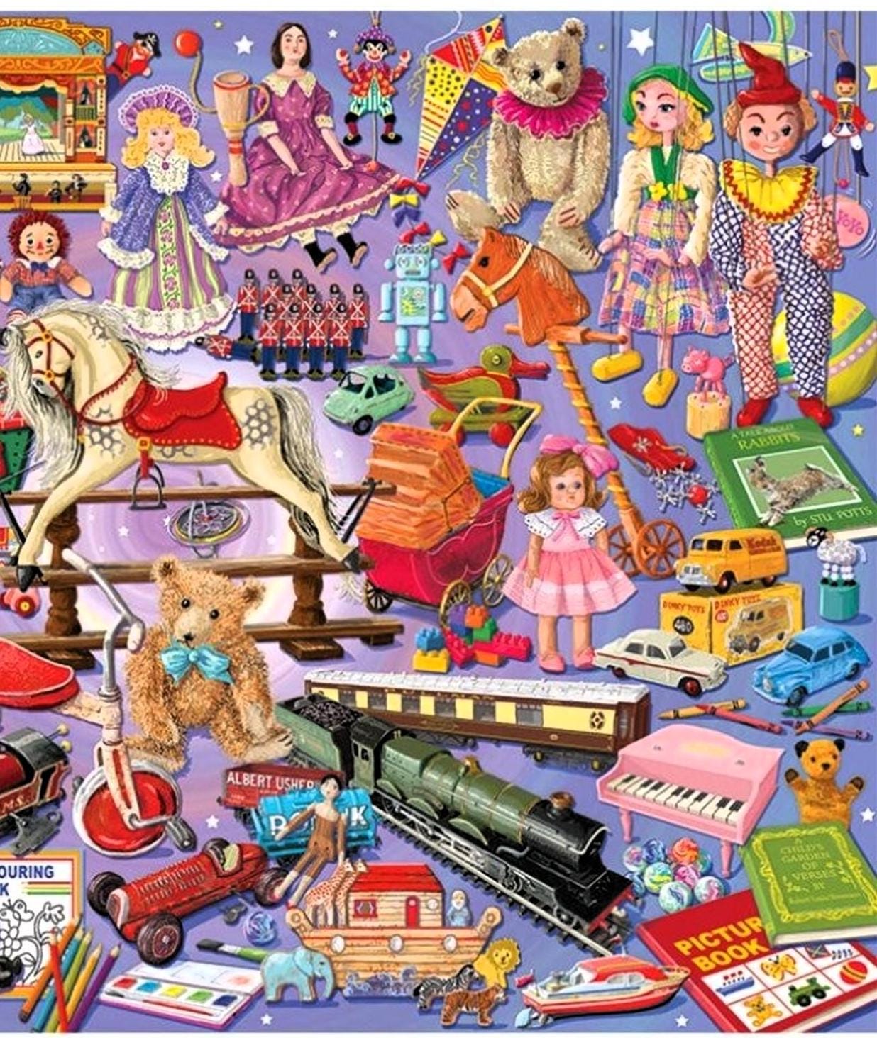 1000 Piece JIGSAW PUZZLE Playtime Favourites, Toy Collage, Brand New ...