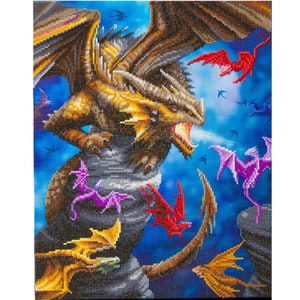 5D DIY Diamond Painting Kits for Adults-Full Drill Dragon Diamond Art Kits-  Fashion Crystal Rhinestone Cross Stitch Embroidery Number Kits-Paint by  Diamonds for… in 2023