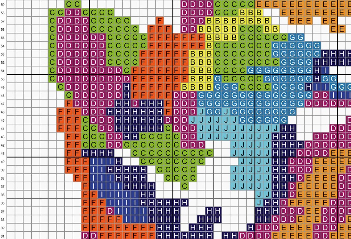 PDF Latch Hook Rug Chart Instant Download Printable Pattern - Etsy