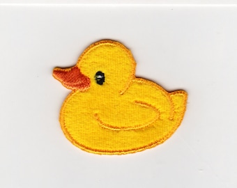 YELLOW DUCKLING BABY Duck Iron On Applique Motif Patch, Brand New