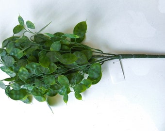 Artificial Plant Fake Leaf Foliage Stem Botanica Honesty Bush Greenery Filler, Brand New