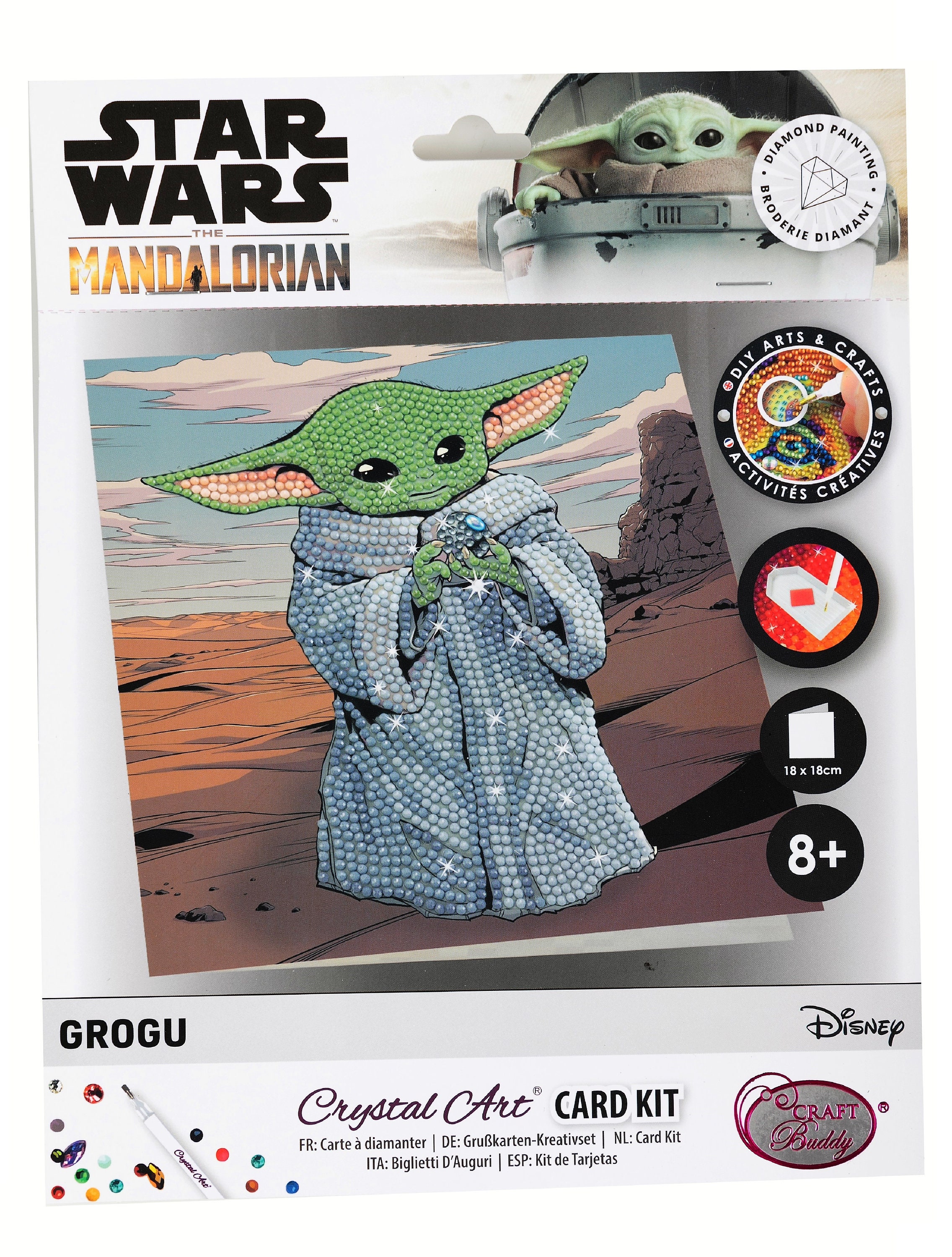 Diamond Painting CARD KIT Star Wars Chewbacca 18 X 18 Cm Crystal Art Craft  Buddy Diamond Dots Partial Drill 