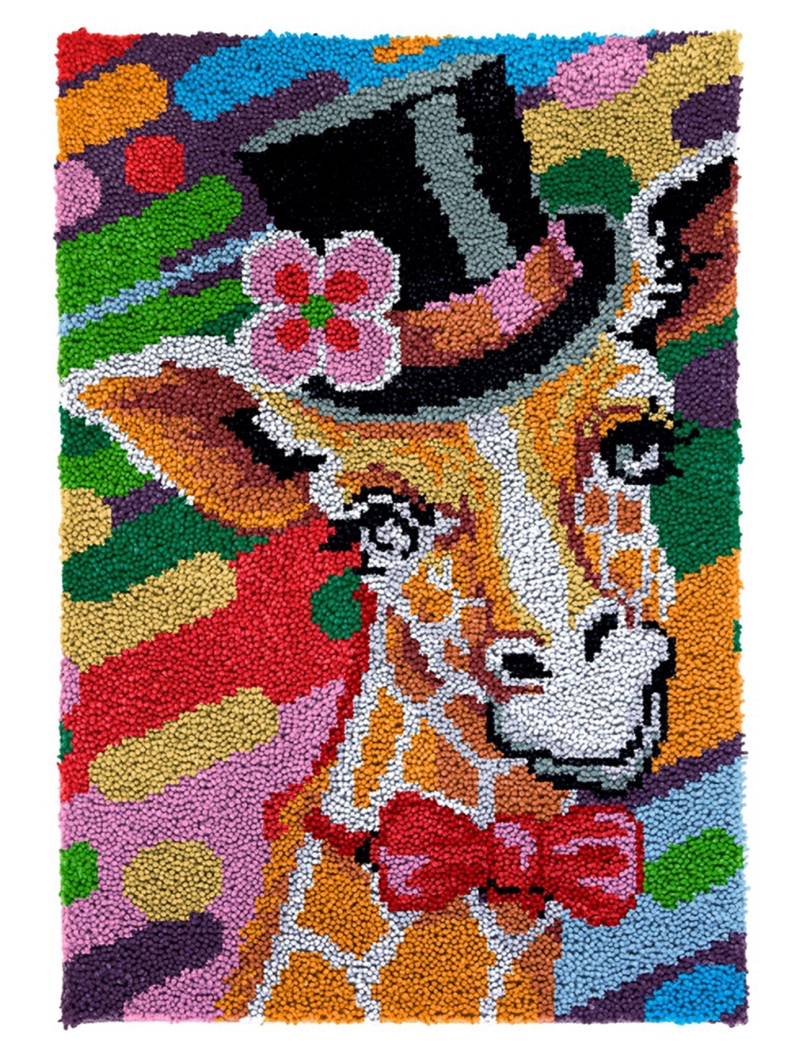 Boho GIRAFFE Latch Hook Rug Kit 22.4 x 33.4 ins BIG su tela Etsy