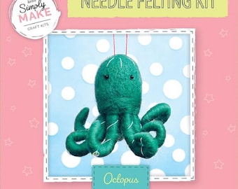 Needle Felting Kit OCTOPUS Animal Model Miniature