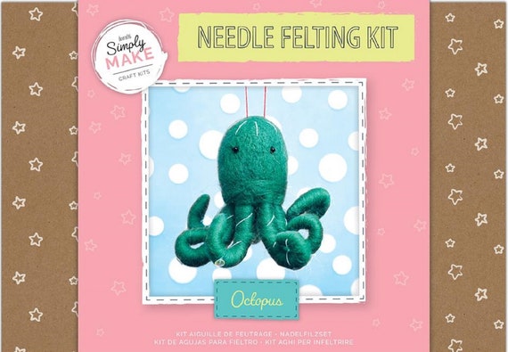 Simply Make: Needle Felting Craft Kit - Octopus Simply Make: Needle Felting Craft Kit - Octopus