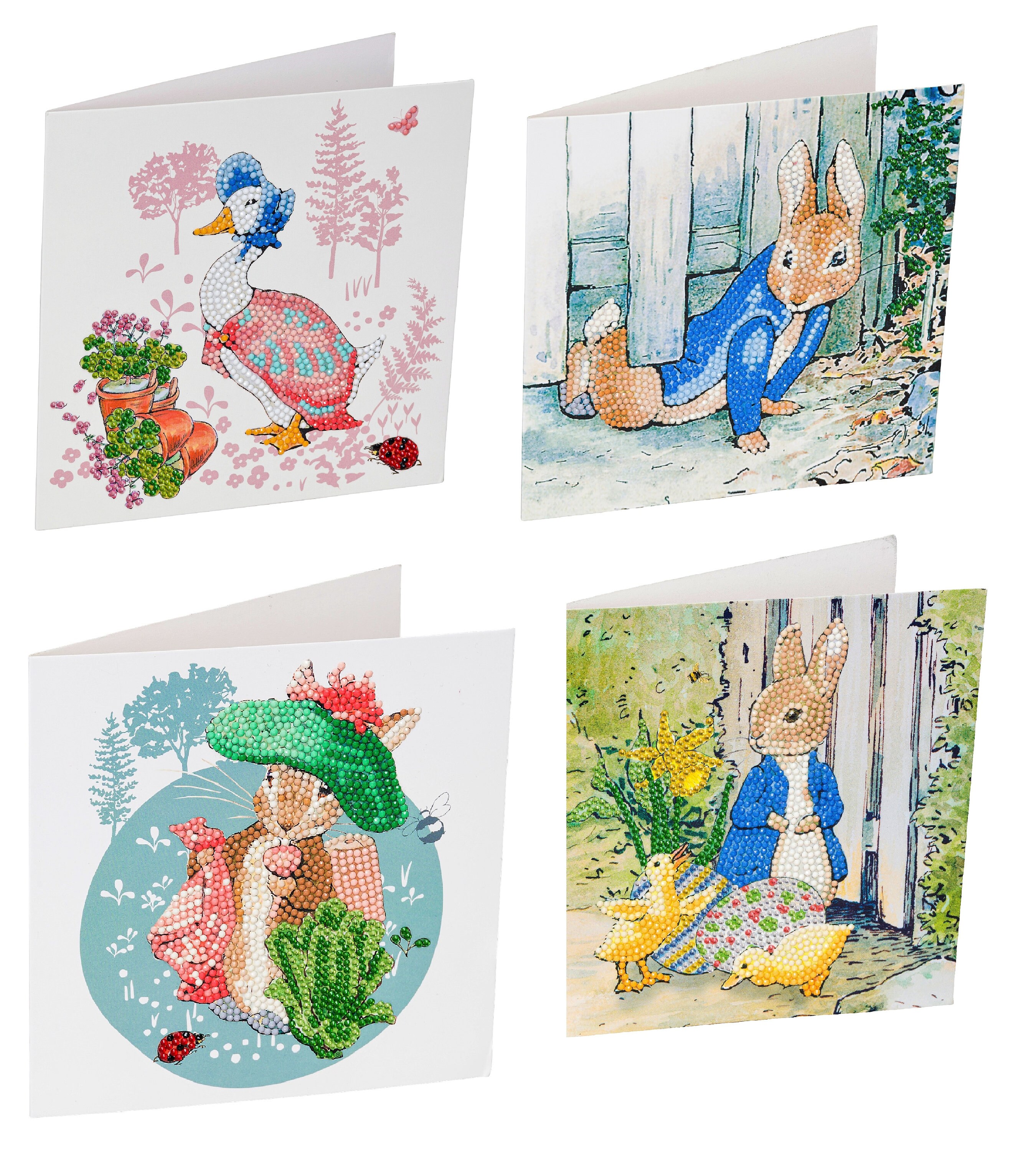 Peter Rabbit Cards Eyfs Peter Rabbit Diamond Painting Card Kit, Craft Buddy (18x18cm) - Etsy