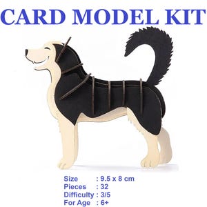 3D CARD MODEL KIT Tiere Bastelset für Kinder ab 5 Jahren, Weihnachtsstrumpffüller Geschenk