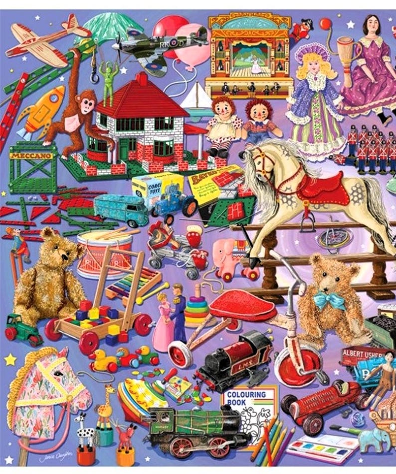 1000 Piece JIGSAW PUZZLE Playtime Favourites, Toy Collage, Brand New ...