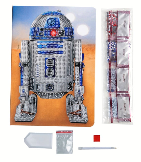 R2D2 Star Wars Mini Notebook Plastic Canvas Pattern – DIY Party Mom