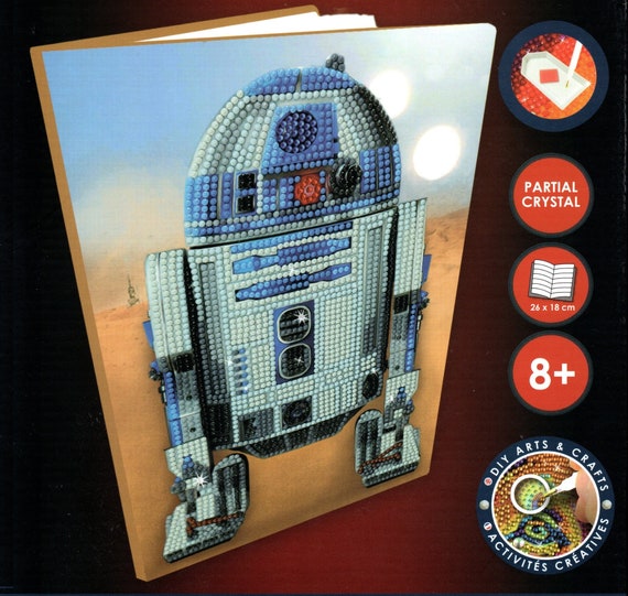 Notebook DIAMOND PAINTING KIT Star Wars Droid R2-D2 Partial Drill Crystal  Art Craft Buddy 