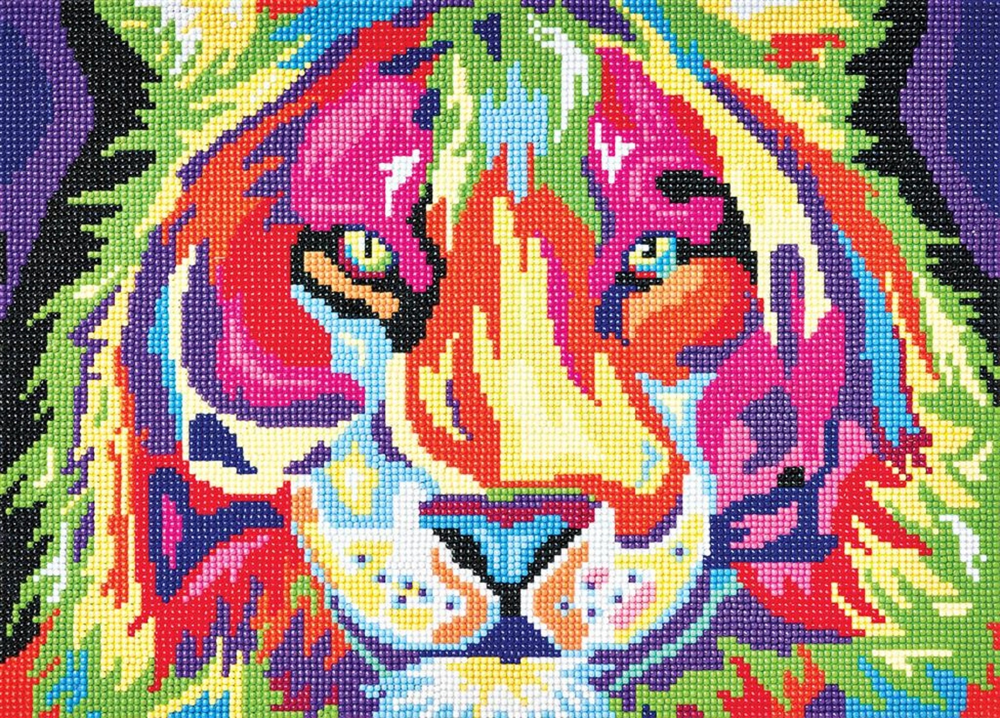 Tiger in the water-Crystal Diamond Painting