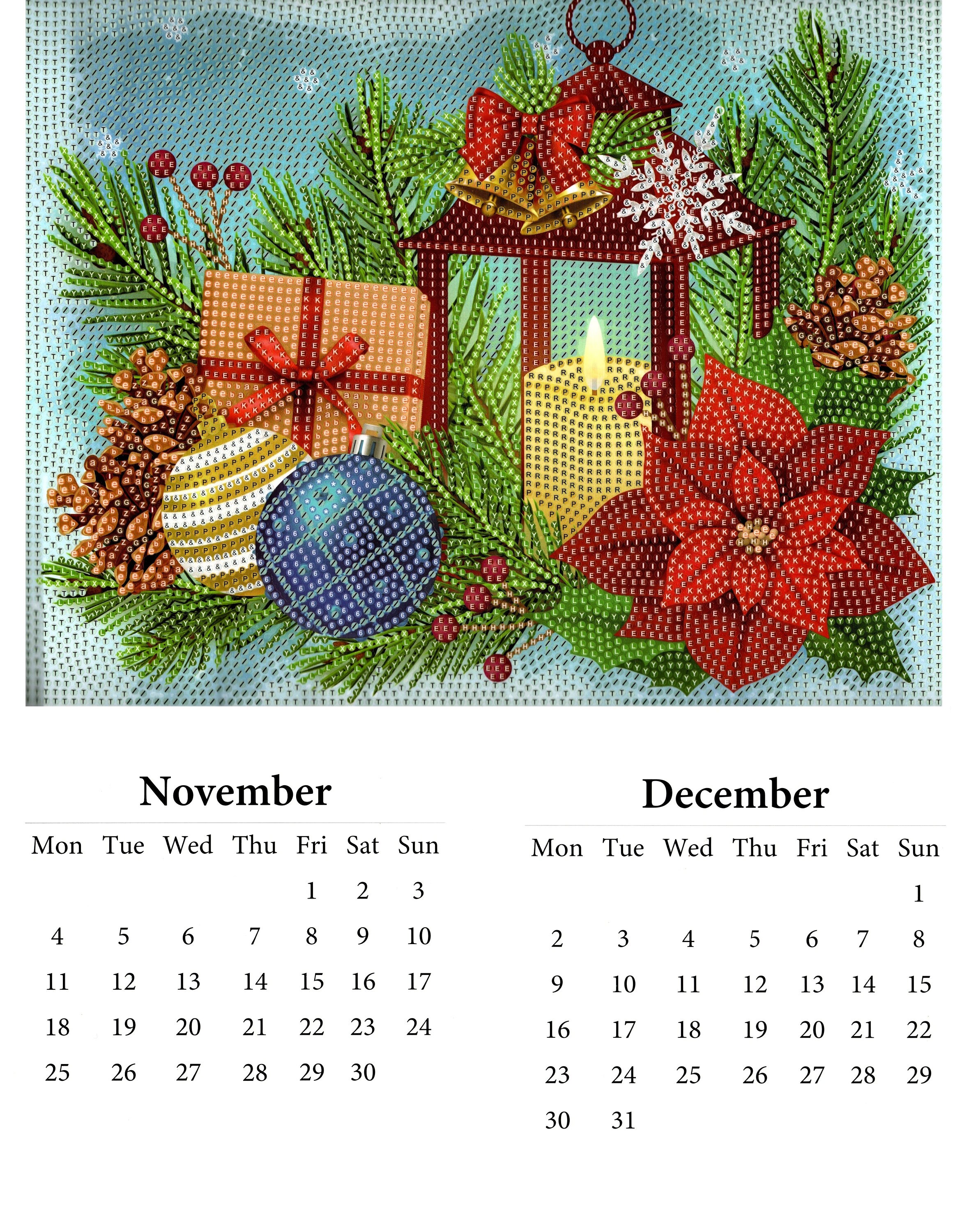 2024 Calendar DIAMOND PAINTING KIT Partial Drill Crystal Art Craft Buddy  Wall Calendar - Etsy