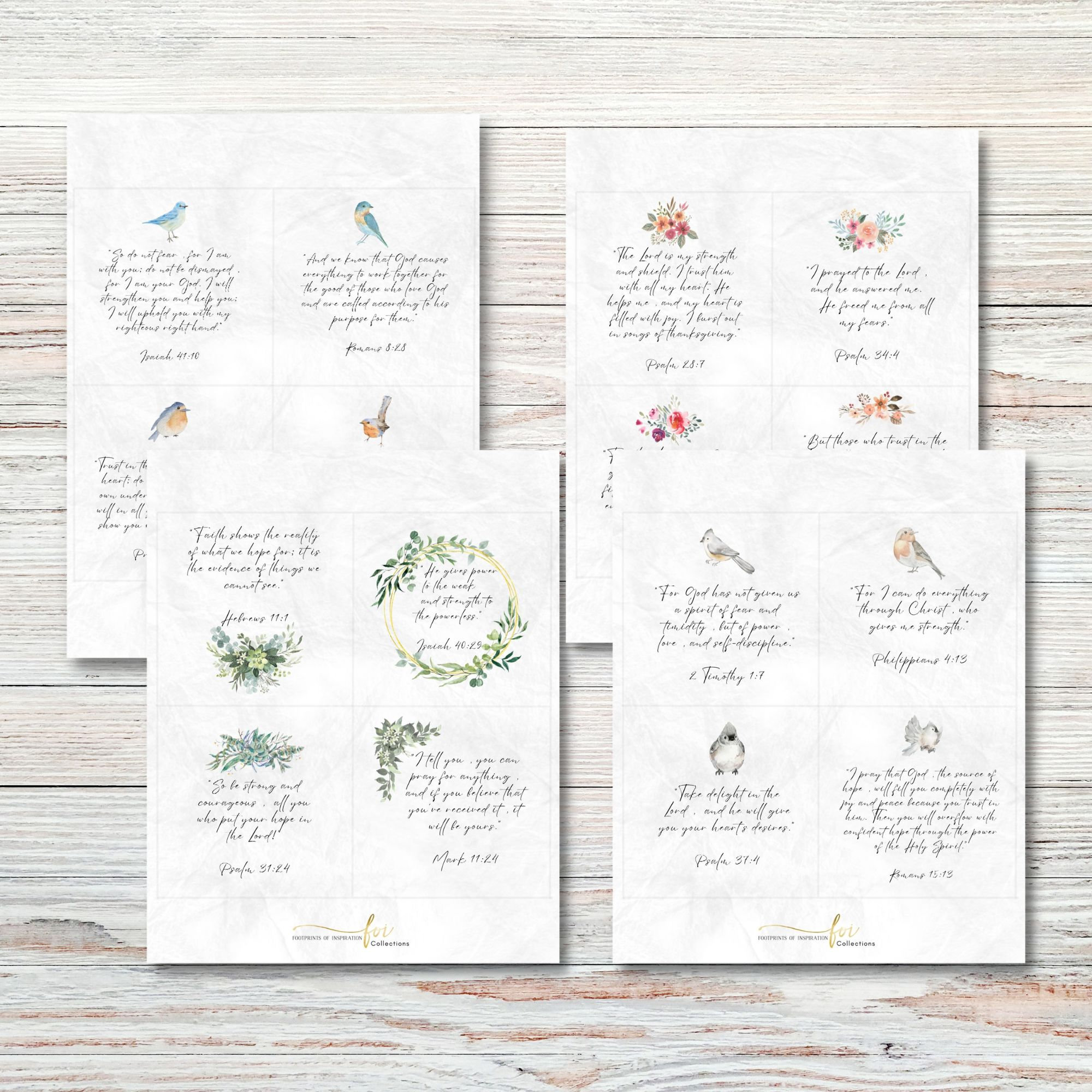 Printable Encouraging Scripture Cards - Etsy