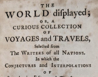 1760 Voyages and Travels Book: Samuel Johnson, Vol. XIV, London