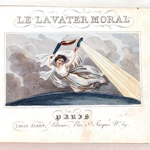 Le Lavater Moral, small French book of aphorisms; published circa 1820, Paris